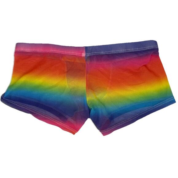 Men’s PRIDE Colors Polyester Mesh Small Boxer Briefs See Through Low Rise NWOT - Picture 4 of 13